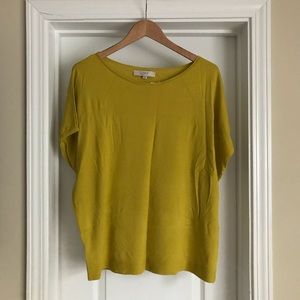 🆕 Loft short sleeve, dolman mustard color sweater
